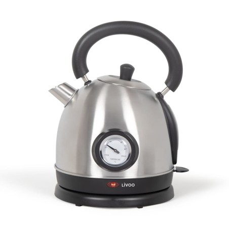 Livoo Wasserkocher mit Temperaturregelung 1,8 L 1800 W Silbern