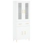 Highboard Weiß 69,5x34x180 cm Holzwerkstoff Highboard Weiß 69,5x34x180 cm Holzwerkstoff