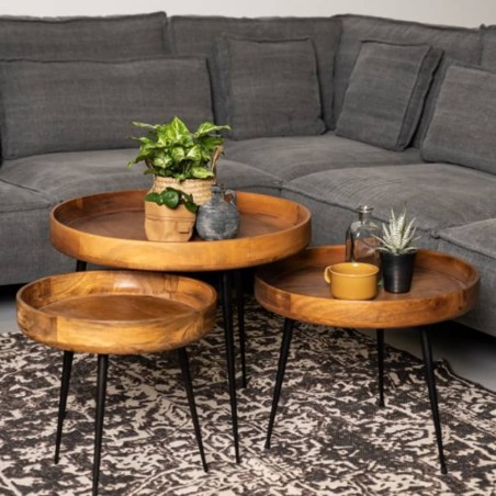 HSM Collection Beistelltisch Ventura 50x42 cm