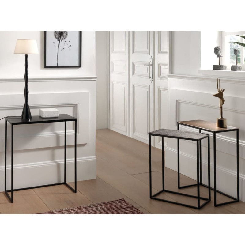 Rousseau 3-tlg. Beistelltisch-Set Triplex Metall Mehrfarbig Rousseau 3-tlg. Beistelltisch-Set Triplex Metall Mehrfarbig