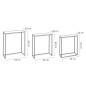 Rousseau 3-tlg. Beistelltisch-Set Triplex Metall Mehrfarbig Rousseau 3-tlg. Beistelltisch-Set Triplex Metall Mehrfarbig