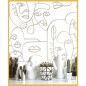 Noordwand Tapete Friends & Coffee Line Art Faces Weiß und Metallic Noordwand Tapete Friends & Coffee Line Art Faces Weiß und Metallic