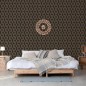 DUTCH WALLCOVERINGS Tapete Geometric Schwarz und Golden DUTCH WALLCOVERINGS Tapete Geometric Schwarz und Golden