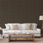 DUTCH WALLCOVERINGS Tapete Geometric Schwarz und Golden DUTCH WALLCOVERINGS Tapete Geometric Schwarz und Golden