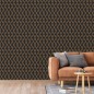 DUTCH WALLCOVERINGS Tapete Geometric Schwarz und Golden DUTCH WALLCOVERINGS Tapete Geometric Schwarz und Golden
