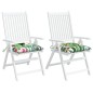 Sitzkissen 2 Stk. Mehrfarbig 40x40x7 cm Stoff Sitzkissen 2 Stk. Mehrfarbig 40x40x7 cm Stoff