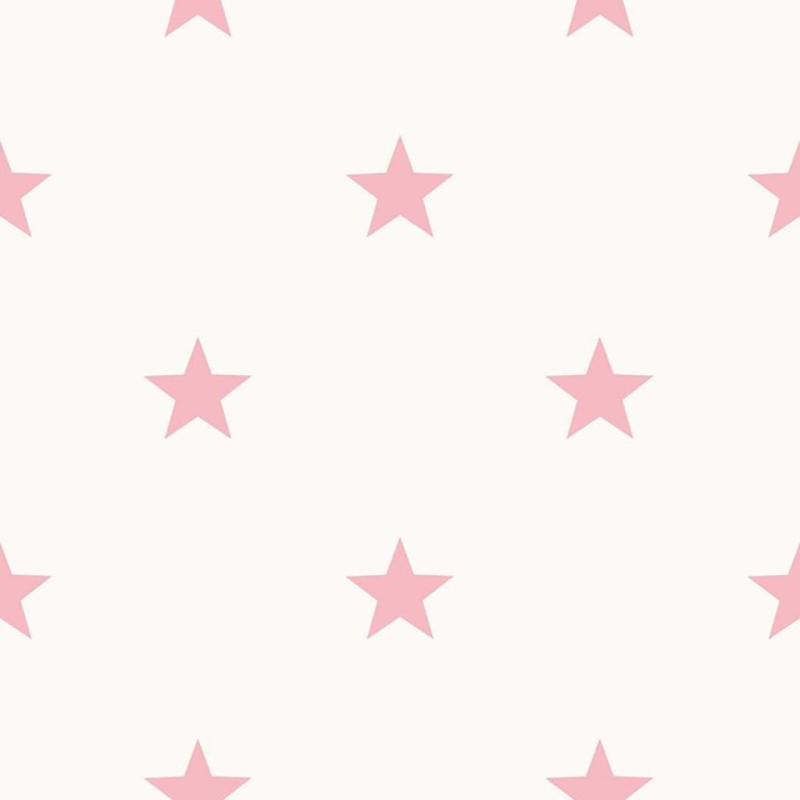 Noordwand Tapete Friends & Coffee Little Stars Rosa und Weiß Noordwand Tapete Friends & Coffee Little Stars Rosa und Weiß