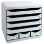 Exacompta Schubladenbox Store-Box mit 7 Laden Hellgrau Exacompta Schubladenbox Store-Box mit 7 Laden Hellgrau