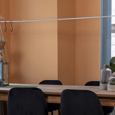 Esschert Design Deko-Tischstange mit Klemme Weiß