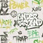 Noordwand Tapete Friends & Coffee Graffity Print Grau und Grün Noordwand Tapete Friends & Coffee Graffity Print Grau und Grün