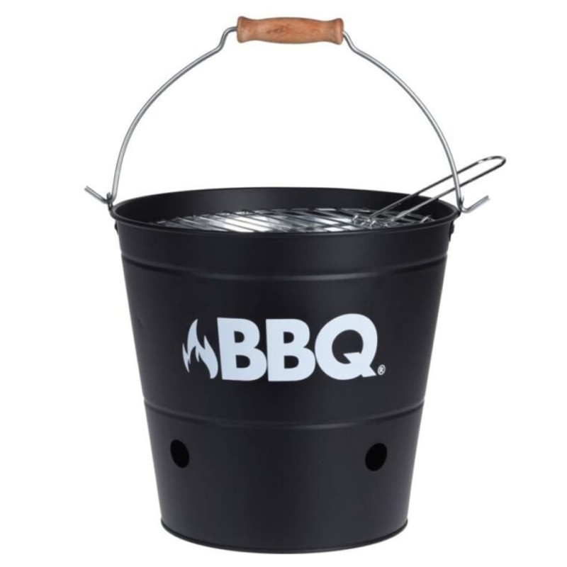 ProGarden Grilleimer BBQ 26 cm Mattschwarz ProGarden Grilleimer BBQ 26 cm Mattschwarz