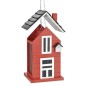 HI Vogel-Futterhaus zum Aufhängen Hausförmig 14x12x22 cm Rot und Weiß HI Vogel-Futterhaus zum Aufhängen Hausförmig 14x12x22 cm Rot und Weiß