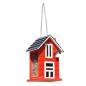 HI Vogel-Futterhaus zum Aufhängen Hausförmig 14x12x22 cm Rot und Weiß HI Vogel-Futterhaus zum Aufhängen Hausförmig 14x12x22 cm Rot und Weiß
