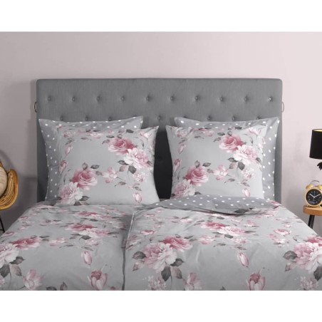 Good Morning Bettwäsche-Set Belle 155x220 cm Grau