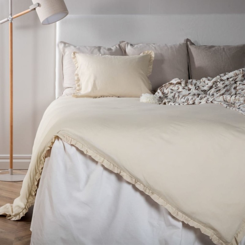 Venture Home Bettwäsche-Set Lias 200x150 cm Baumwolle Beige Venture Home Bettwäsche-Set Lias 200x150 cm Baumwolle Beige