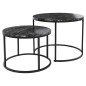 H&S Collection 2-tlg. Beistelltisch-Set Schwarz H&S Collection 2-tlg. Beistelltisch-Set Schwarz
