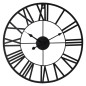 H&S Collection Wanduhr Römische Ziffern Schwarz H&S Collection Wanduhr Römische Ziffern Schwarz