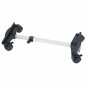 Qlima Rollwagen für Gasheizer Chariot 35-57,5 cm Schwarz und Silbern Qlima Rollwagen für Gasheizer Chariot 35-57,5 cm Schwarz und Silbern