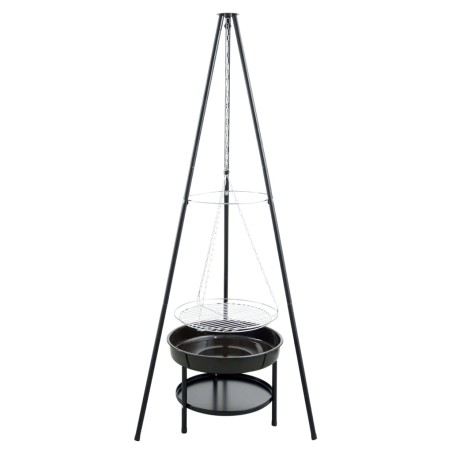 RedFire Schwenkgrill mit Dreibein und Feuerschale 50 cm Schwarz