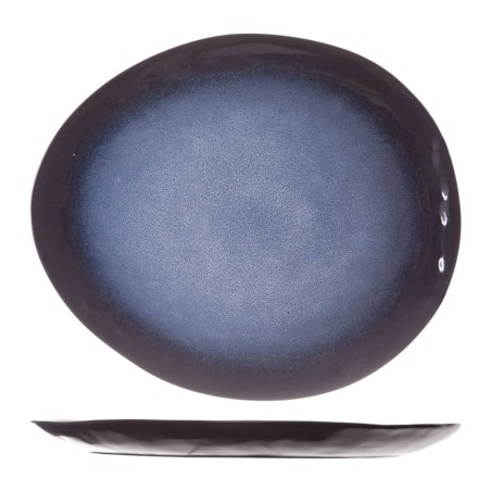 Cosy & Trendy Teller Sapphire 4 Stk. Oval 27,5x23 cm Saphirblau