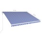 vidaXL Automatisch Einziehbare Markise 400×300 cm Blau und Weiß vidaXL Automatisch Einziehbare Markise 400×300 cm Blau und Weiß