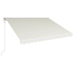 vidaXL Automatisch Einziehbare Markise 400×300 cm Creme