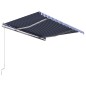 vidaXL Automatisch Einziehbare Markise 350×250 cm Blau und Weiß vidaXL Automatisch Einziehbare Markise 350×250 cm Blau und Weiß