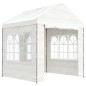 Pavillon mit Dach Weiß 2,28x2,23x2,69 m Polyethylen Pavillon mit Dach Weiß 2,28x2,23x2,69 m Polyethylen