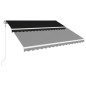 vidaXL Automatisch Einziehbare Markise 400×300 cm Anthrazit vidaXL Automatisch Einziehbare Markise 400×300 cm Anthrazit