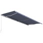 vidaXL Einziehbare Markise Handbetrieben 600 x 300 cm Blau und Weiß vidaXL Einziehbare Markise Handbetrieben 600 x 300 cm Blau und Weiß