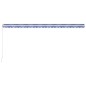 vidaXL Einziehbare Markise Handbetrieben 600 x 300 cm Blau und Weiß vidaXL Einziehbare Markise Handbetrieben 600 x 300 cm Blau und Weiß