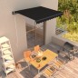 vidaXL Einziehbare Markise Handbetrieben 300 x 250 cm Anthrazit vidaXL Einziehbare Markise Handbetrieben 300 x 250 cm Anthrazit