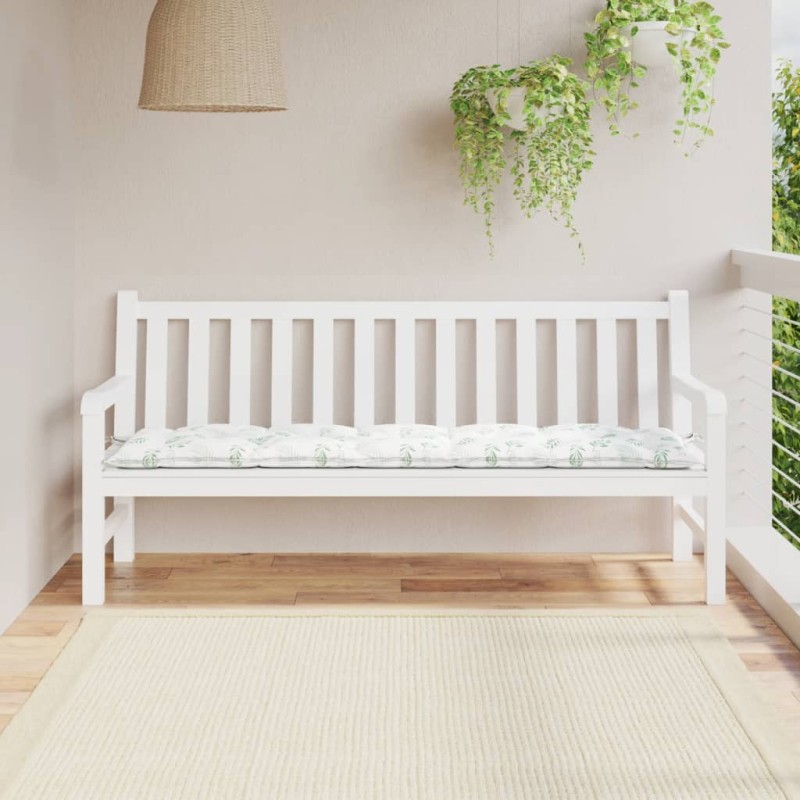 vidaXL Gartenbank-Auflage Blattmuster 180x50x7 cm Oxford-Gewebe vidaXL Gartenbank-Auflage Blattmuster 180x50x7 cm Oxford-Gewebe