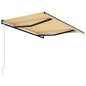 vidaXL Automatisch Einziehbare Markise 300 x 250 cm Gelb und Weiß vidaXL Automatisch Einziehbare Markise 300 x 250 cm Gelb und Weiß