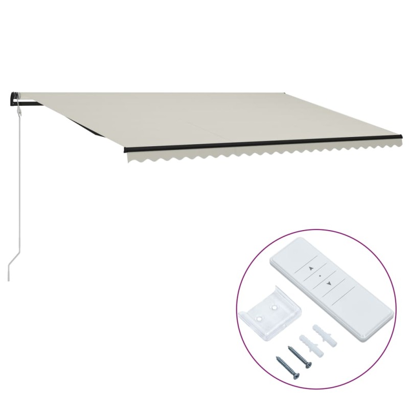 vidaXL Automatisch Einziehbare Markise 600×300 cm Creme vidaXL Automatisch Einziehbare Markise 600×300 cm Creme