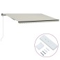 vidaXL Automatisch Einziehbare Markise 600×300 cm Creme vidaXL Automatisch Einziehbare Markise 600×300 cm Creme