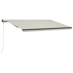 vidaXL Automatisch Einziehbare Markise 600×300 cm Creme