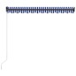 vidaXL Einziehbare Markise Handbetrieben 350 x 250 cm Blau und Weiß vidaXL Einziehbare Markise Handbetrieben 350 x 250 cm Blau und Weiß