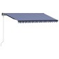 vidaXL Automatisch Einziehbare Markise 450×300 cm Blau und Weiß vidaXL Automatisch Einziehbare Markise 450×300 cm Blau und Weiß