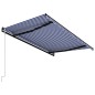 vidaXL Automatisch Einziehbare Markise 450×300 cm Blau und Weiß vidaXL Automatisch Einziehbare Markise 450×300 cm Blau und Weiß