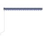 vidaXL Automatisch Einziehbare Markise 450×300 cm Blau und Weiß vidaXL Automatisch Einziehbare Markise 450×300 cm Blau und Weiß