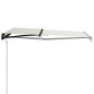 vidaXL Einziehbare Markise mit Windsensor & LED 400x300cm Creme vidaXL Einziehbare Markise mit Windsensor & LED 400x300cm Creme