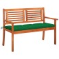 vidaXL 2-Sitzer-Gartenbank mit Auflage 120 cm Massivholz Eukalyptus vidaXL 2-Sitzer-Gartenbank mit Auflage 120 cm Massivholz Eukalyptus