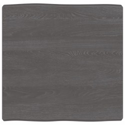 vidaXL Tischplatte 60x60x(2-6) cm Massivholz Behandelt Baumkante