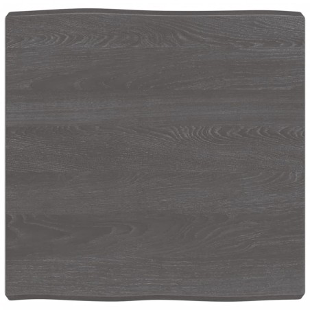 vidaXL Tischplatte 60x60x(2-6) cm Massivholz Behandelt Baumkante