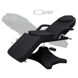 vidaXL Massagetisch Schwarz 180x62x(86,5-118) cm  
