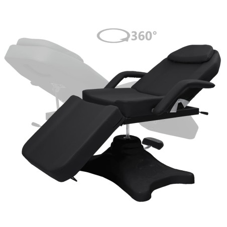 vidaXL Massagetisch Schwarz 180x62x(86,5-118) cm  