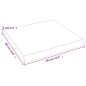 vidaXL Tischplatte 60x60x(2-6) cm Massivholz Behandelt Baumkante vidaXL Tischplatte 60x60x(2-6) cm Massivholz Behandelt Baumkante