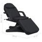 vidaXL Massagetisch Schwarz 180x62x(86,5-118) cm vidaXL Massagetisch Schwarz 180x62x(86,5-118) cm