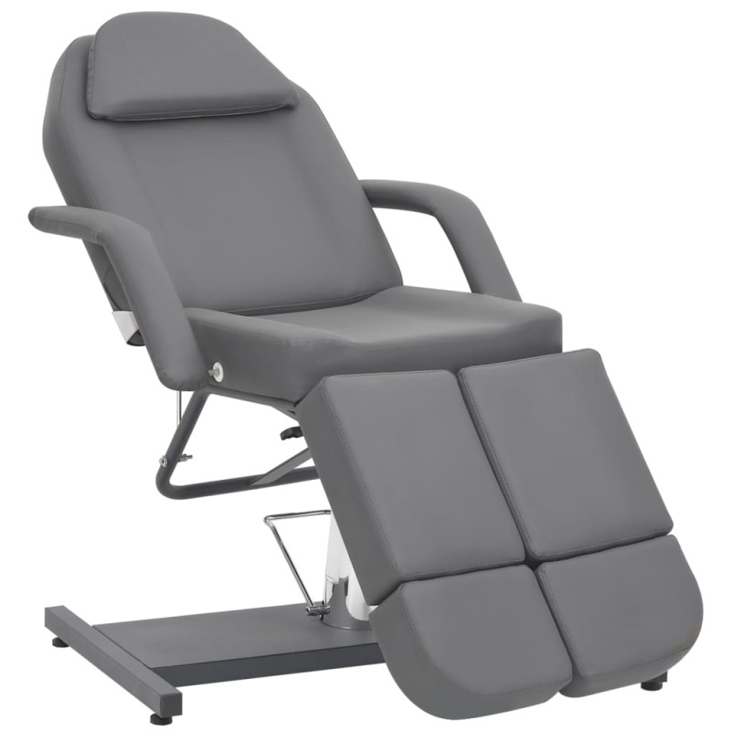 vidaXL Kosmetikstuhl Kunstleder Grau 180x62x78 cm vidaXL Kosmetikstuhl Kunstleder Grau 180x62x78 cm